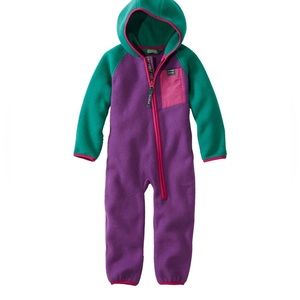 LL Bean 3-6 month Fleece Bunting Suit
